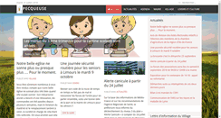 Desktop Screenshot of mairie-pecqueuse.com